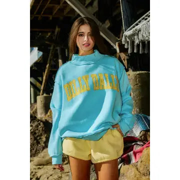 Reversible Mockneck Sweatshirt