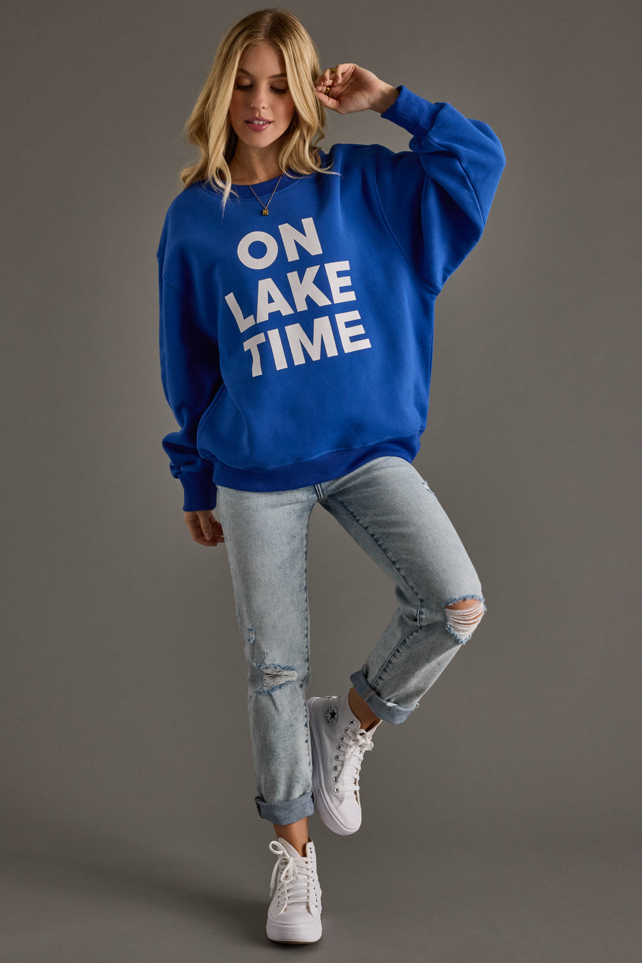 ON Lake Time Sweatshirt-Closeout